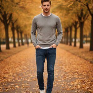 Calvin Klein Skinny Narrow Leg Jeans - Men's Size 33 - Dark Wash